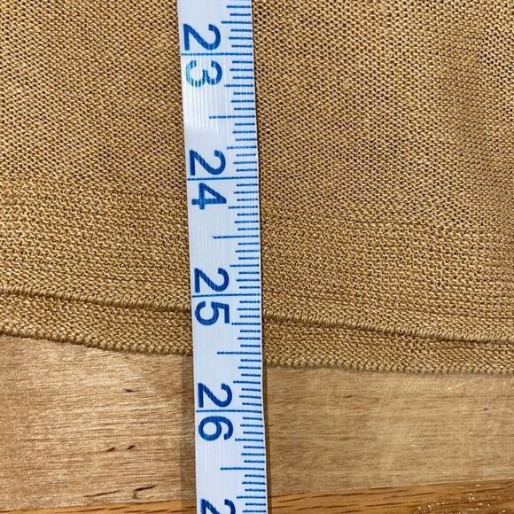 J. JILL Linen Blend Knit Round Neck 3/4 Sleeve Sweater Top Camel X-Large XL - Picture 7 of 8